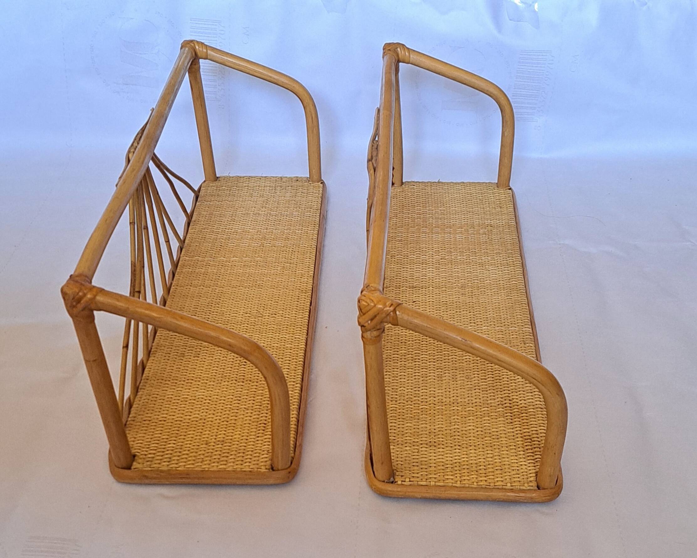 Pair of wall shelves