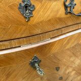 Curved secretary in Louis XV marquetry