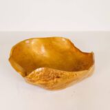 Large Organic Bowl in Curly Birch, Swedish Folk Art, 1962