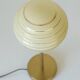Lampe de bureau Art Déco / Lampe de table en verre beige soufflé à la main revisitée