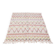 Reversible handmade rug made from recycled cotton