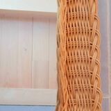 Woven wicker mirror 1960