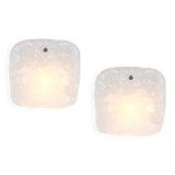 A pair of glass wall sconces by Kalmar, Austria, 1960s.