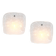 A pair of glass wall sconces by Kalmar, Austria, 1960s.