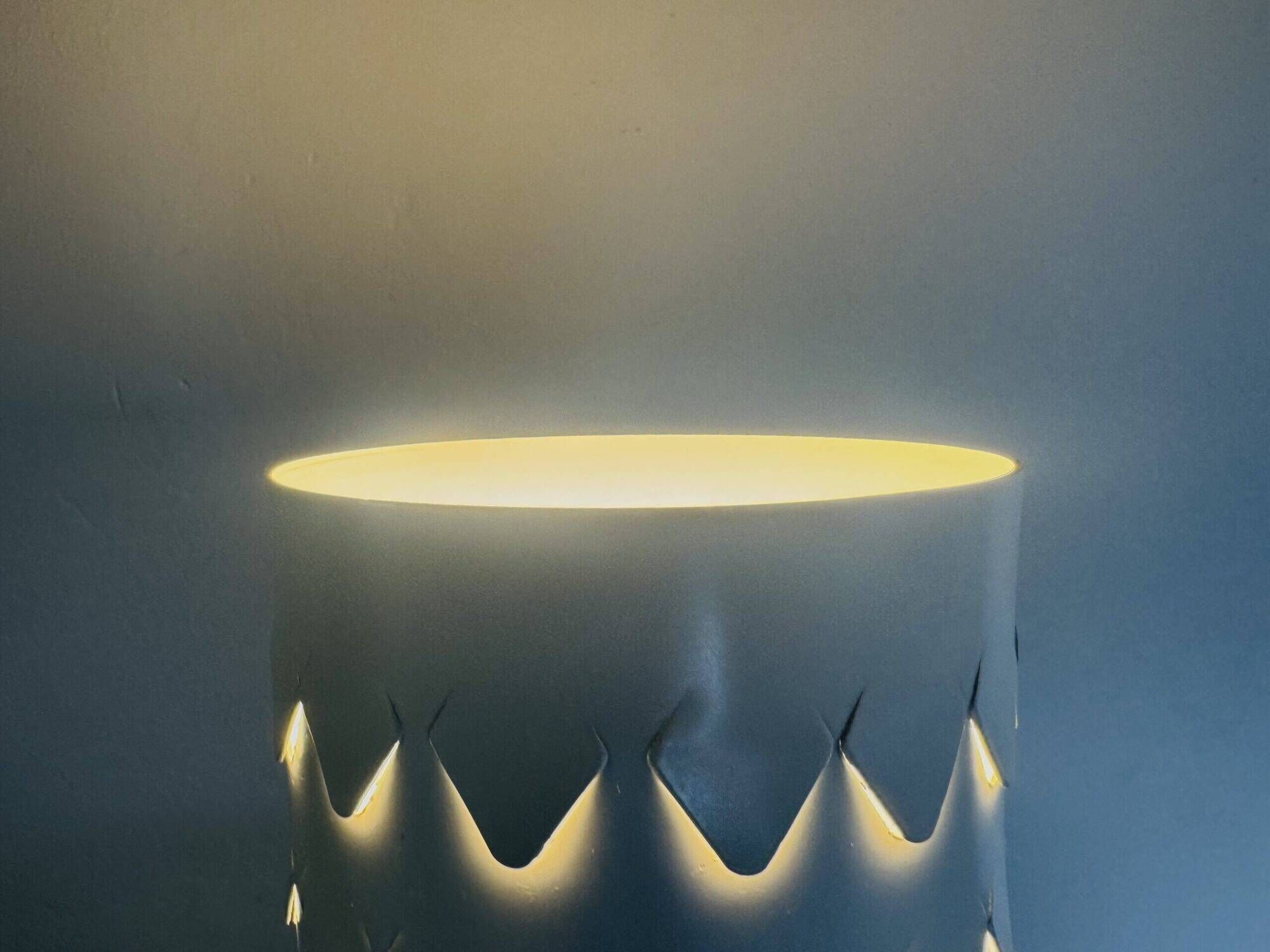 Teak And Perforated Metal Table Lamp By Hans-Agne Jakobsson For Asea, Sweden 1960S