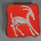 Vintage ceramic wall plate ibex décor nissy annecy the potter of the lake