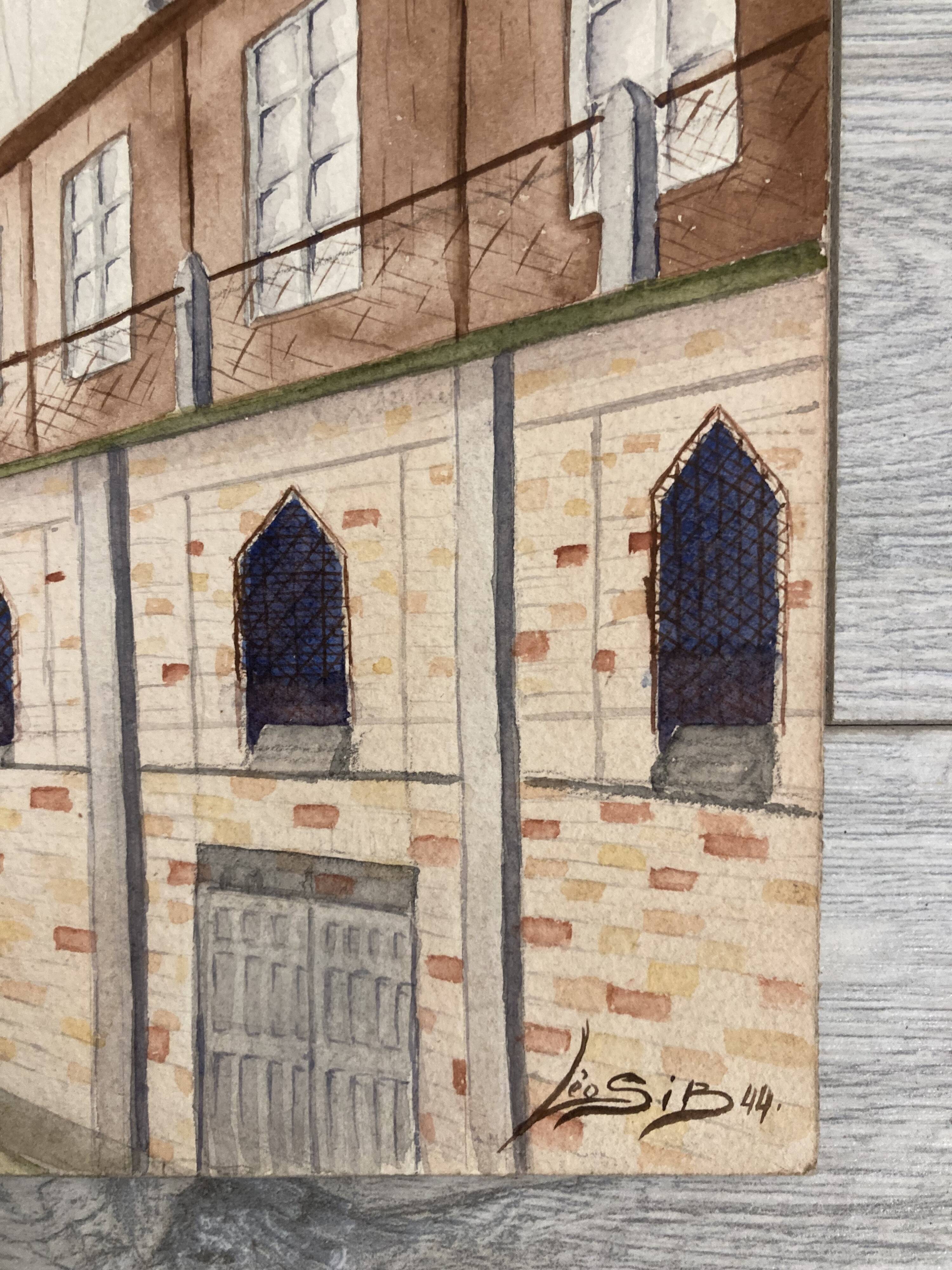 Our Lady of Hope, signed vintage watercolor