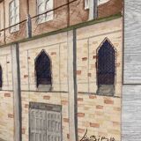 Our Lady of Hope, signed vintage watercolor