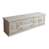 Charming Country-Style White TV Console / Credenza