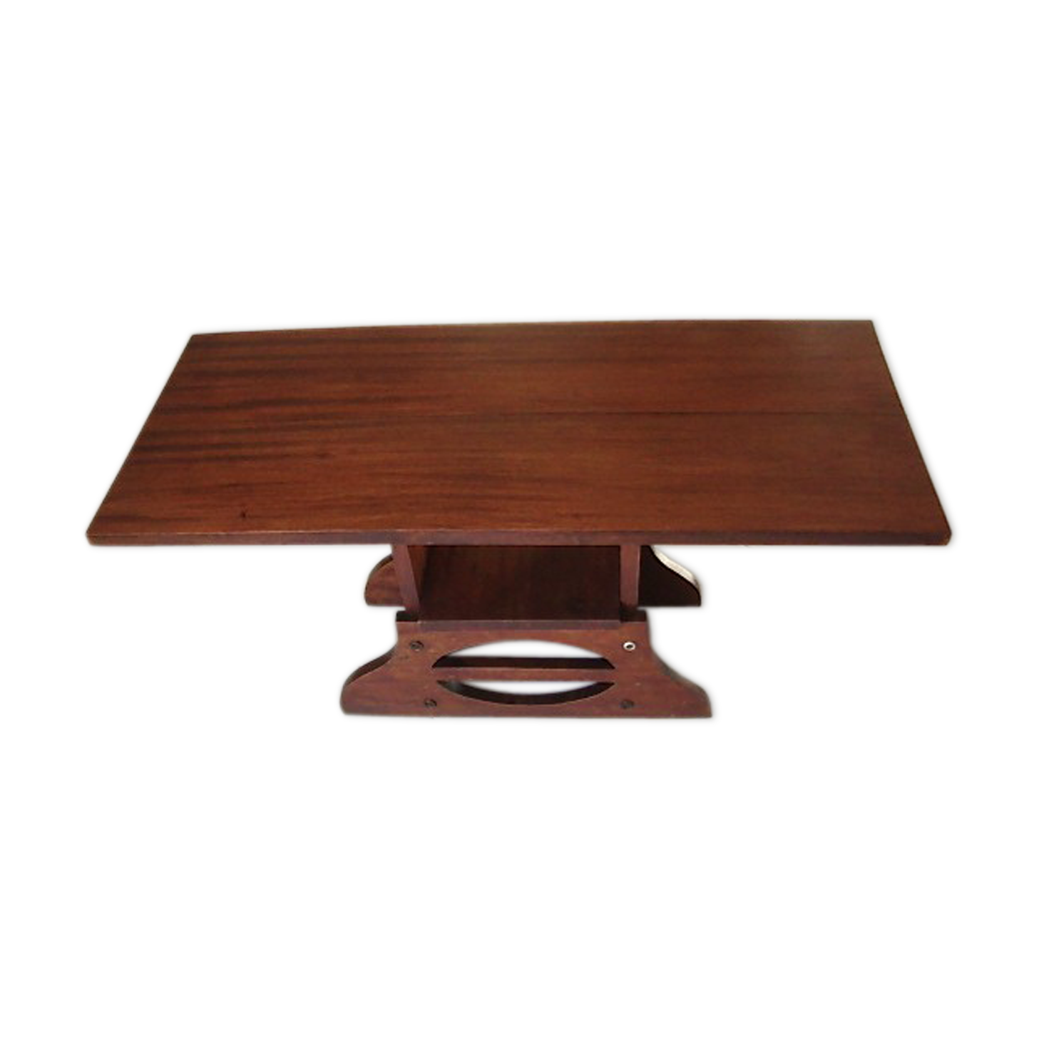 Small teak boat table art deco style 40-50s
