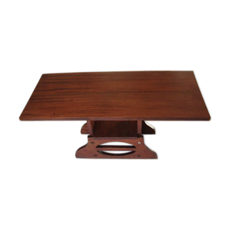 Small teak boat table art deco style 40-50s