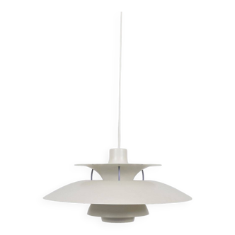 Lampe à suspension danoise 'PH5' (blanche) par Poul Henningsen pour Louis Poulsen