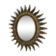 Miroir doré soleil fleuri ancien