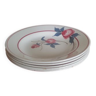 Lot 5 assiettes Saint amand