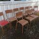 Lot 10 chaises d'école