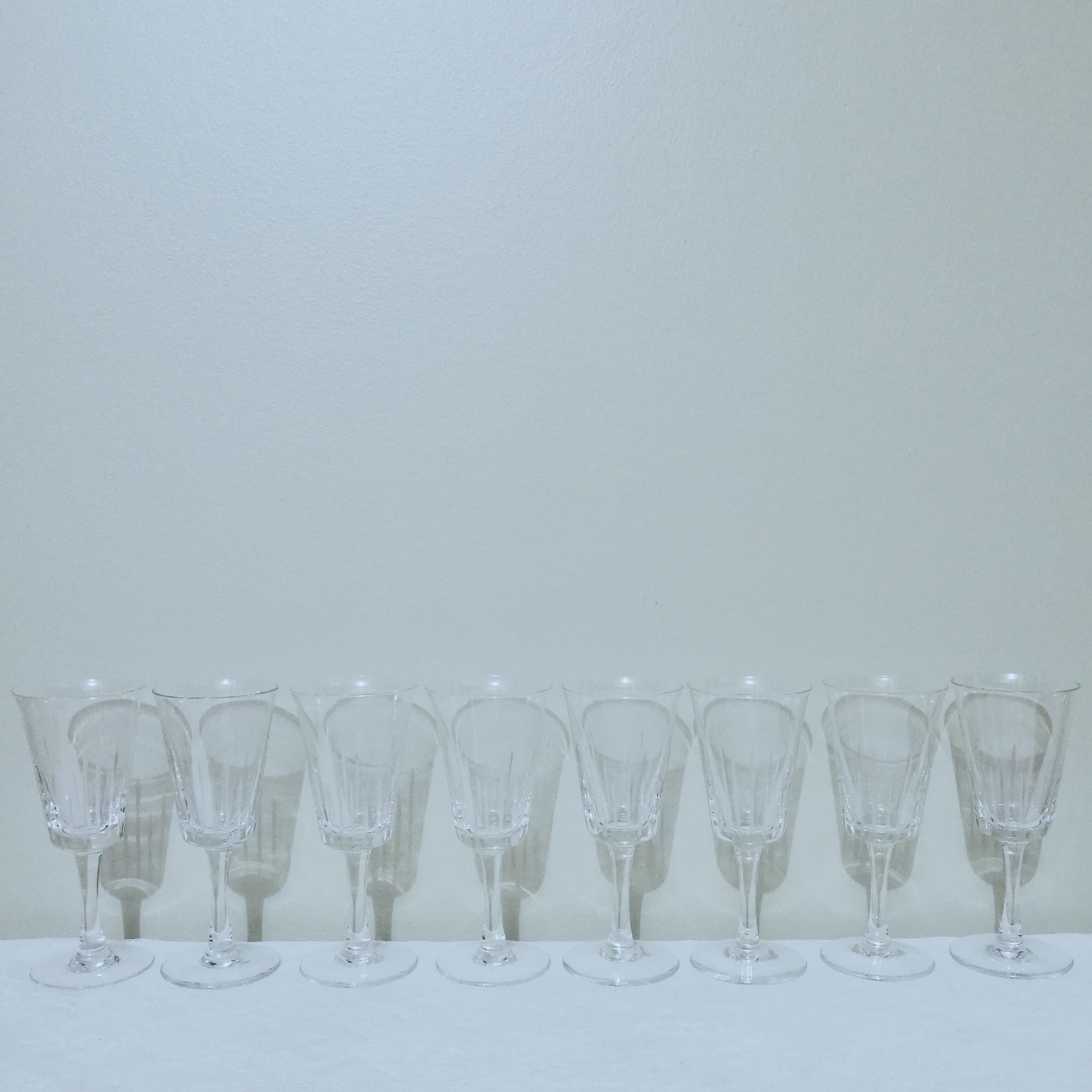 8 stemmed glasses 12.5cl