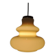 Suspension vintage en verre opalin de l'ère spatiale 1960