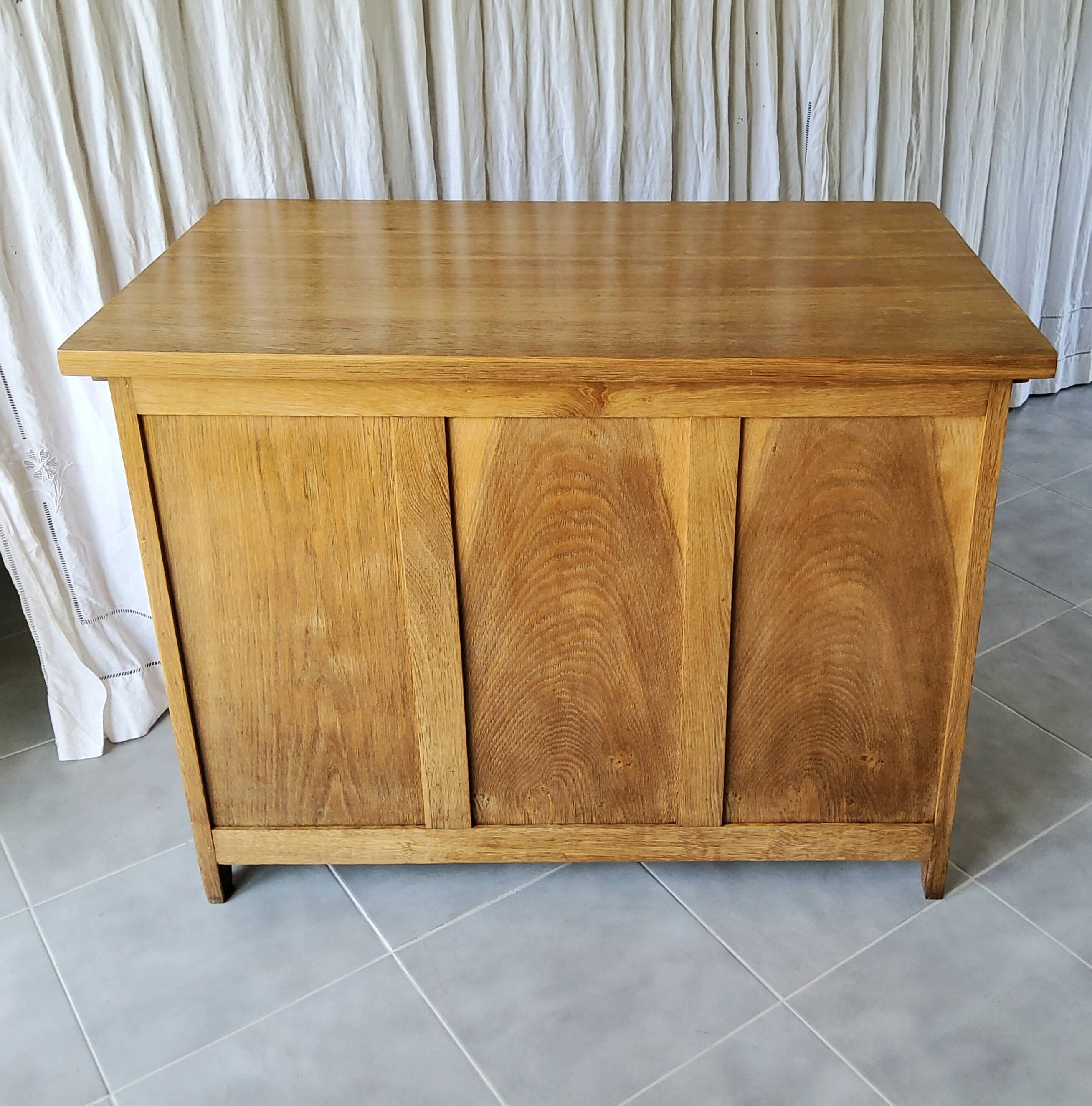 Bureau en chêne années 50/60