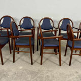 Vintage Baumann chairs, set of 9 bridge chairs