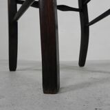 Set of 6 farm chairs with wicker seats, around 1900