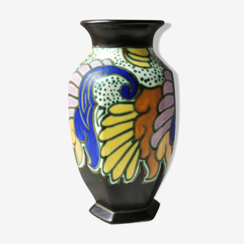 Vase art- deco sign " c.m. bergen "