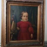 Oil painting on canvas portrait mid-19th century - German school