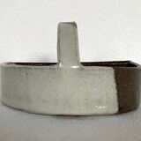 Vintage glazed ceramic pouch tray