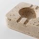 Vintage alabaster ashtray from the 1960s, beige stone, mid-century design, San Gimignano, Italy.