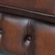 English style cowhide Chesterfield club chair