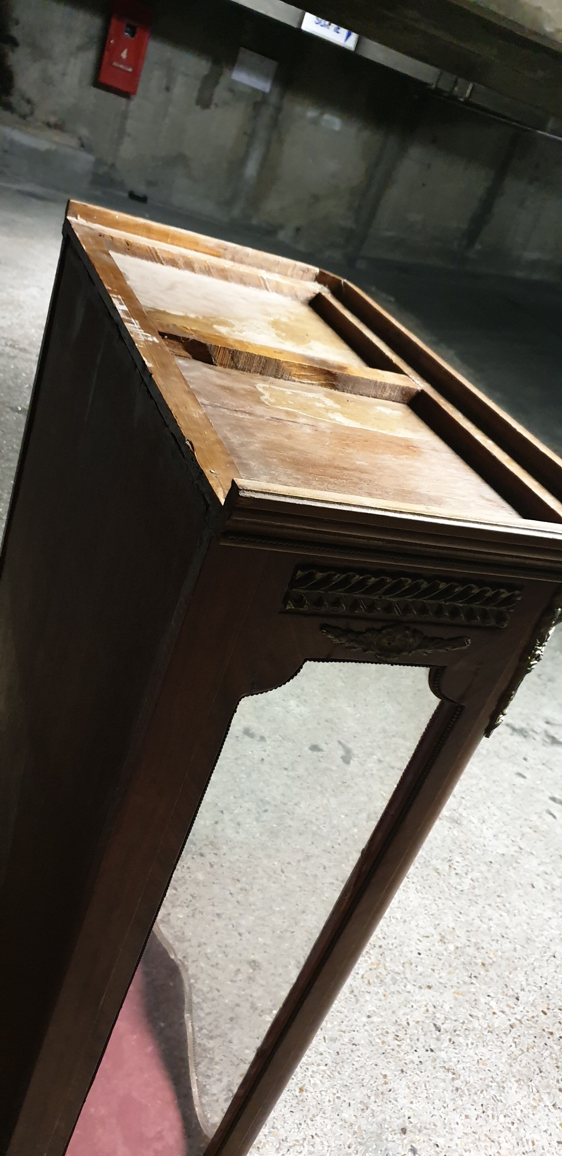 Meuble vitrine Louis XV  période Napoléon III