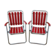 Caravanning chairs years 50-60, pair.