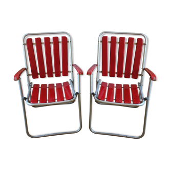 Fauteuils caravaning années 50 - 60