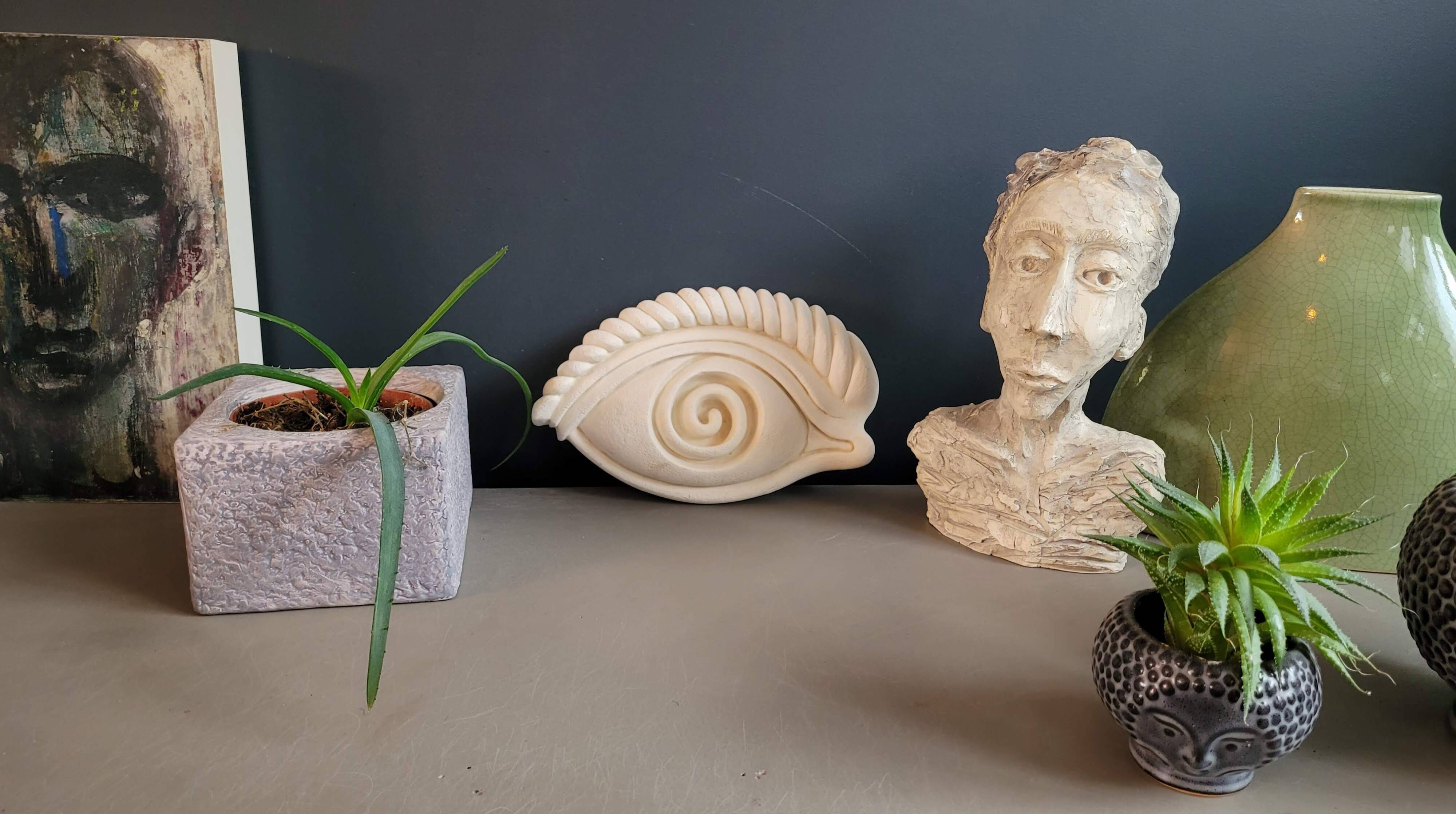 Eye wall sculpture by Joe Galea