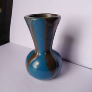 Puisaye stoneware vase signed Jean Pointu