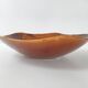 Vintage cup dish Digoin Sarreguemines 1960 mahogany