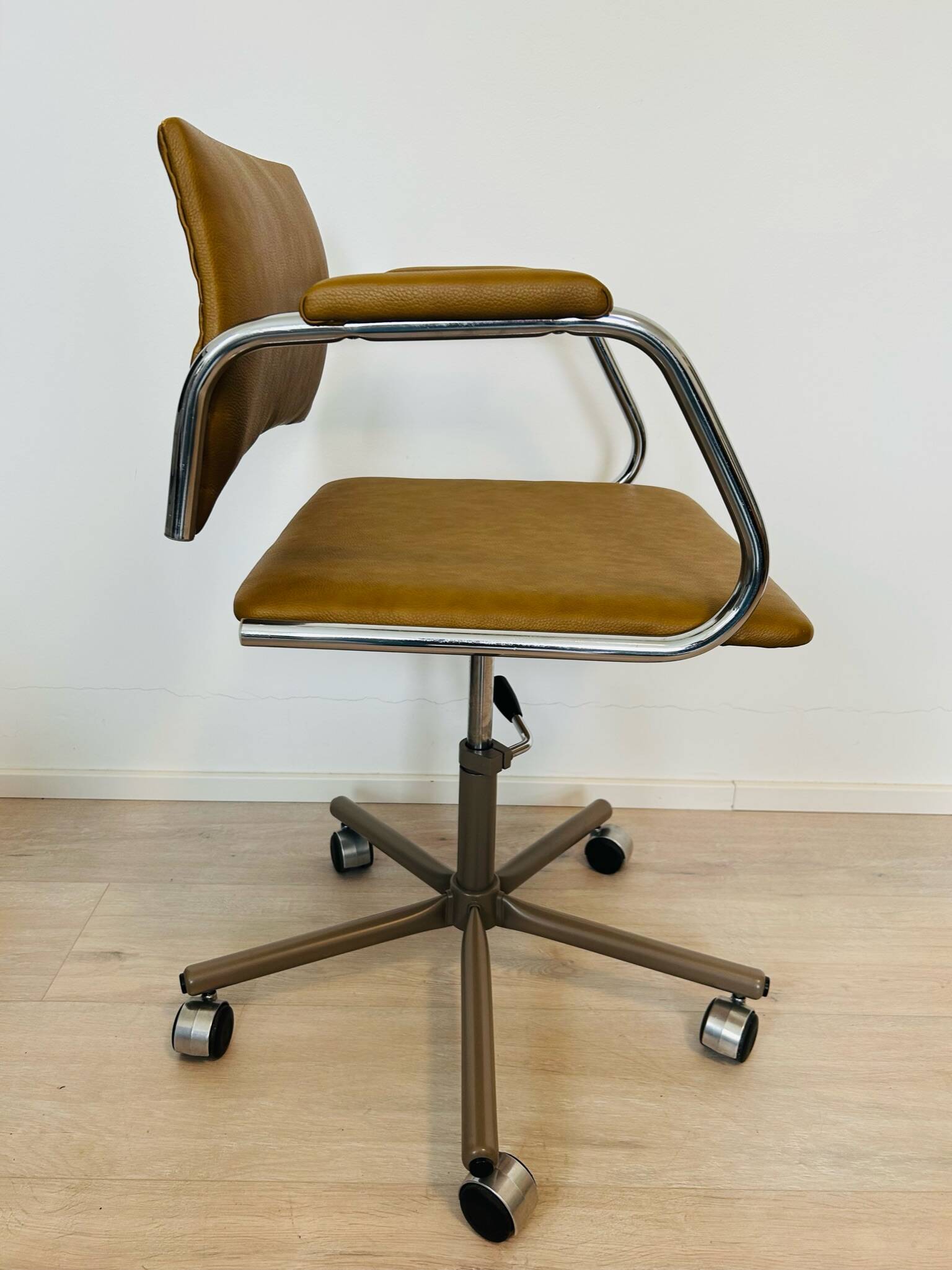 Vintage Mustard Office Chair Model K-380 from Kovona