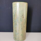 Pale green ceramic roller vase
