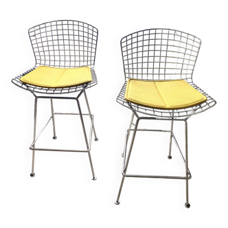 Suite de 2 chaises de bar Bertoia, Knoll International