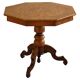 Danish Art Deco octagonal side table in birch with an inlaid top, 1940s.