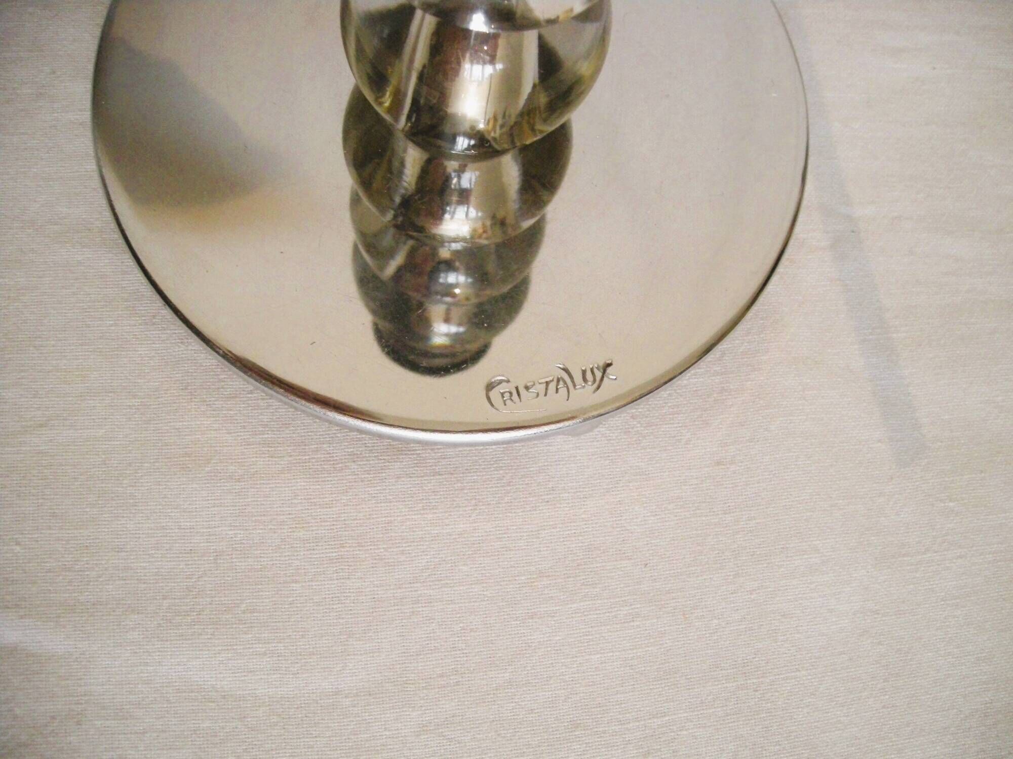 Tripod crystal ball lamp - Crista Lux - Art Deco from the 1930s