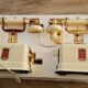Ancien jouet rétro  2 téléphones geobra 60’s vintage