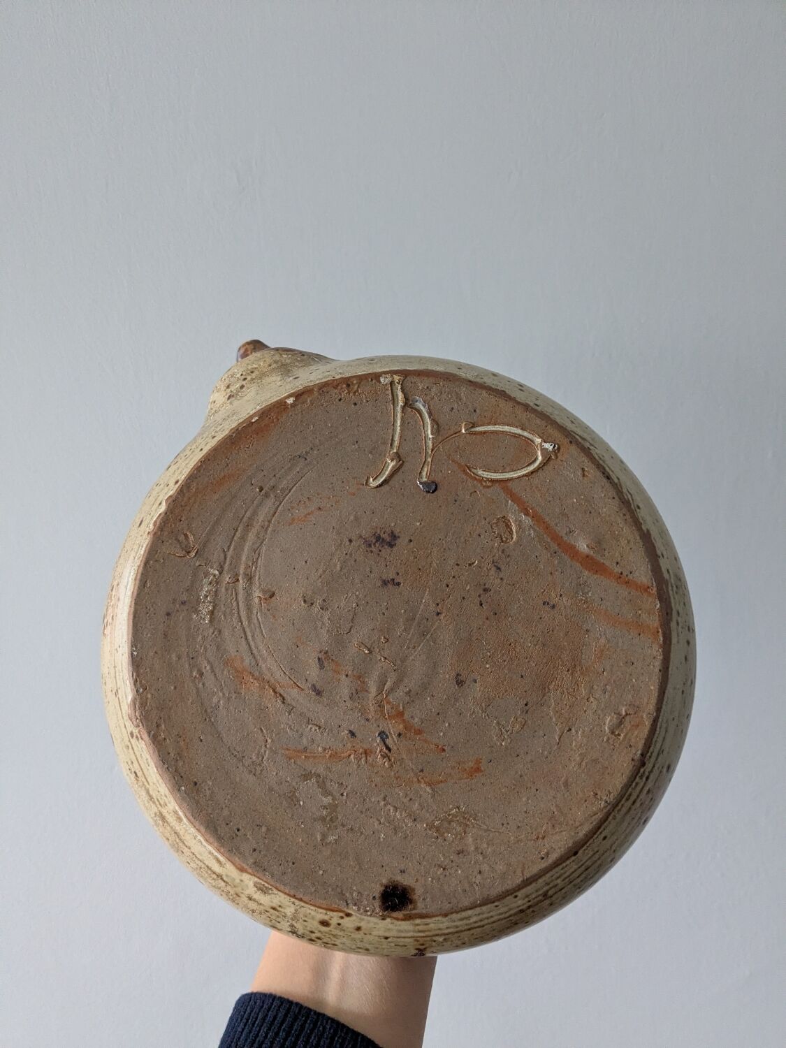 Théière en grès pyrité vintage