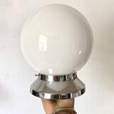 Art deco opaline globe ceiling light