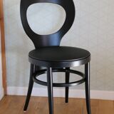 BAUMANN black seagull chair black skai