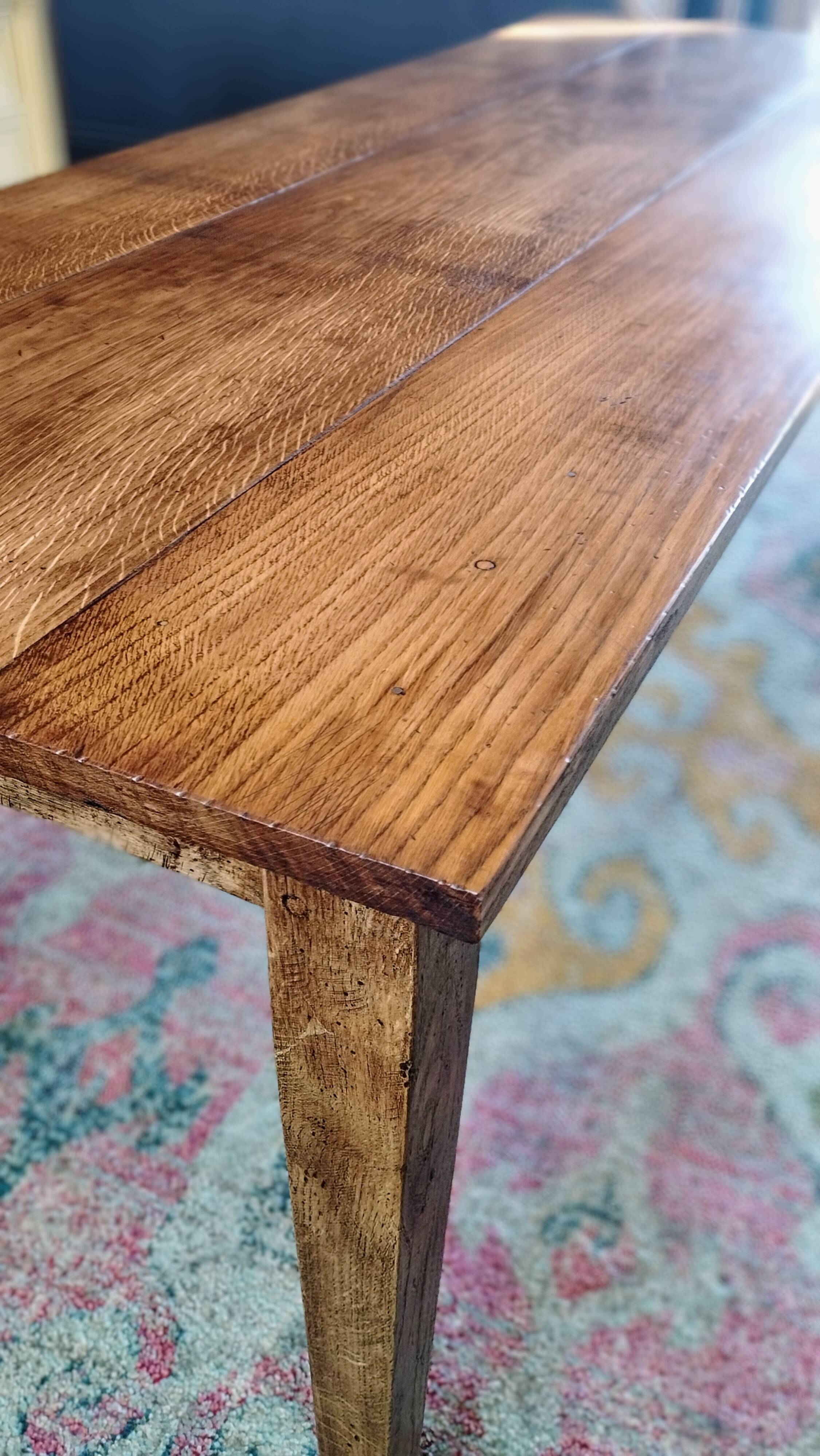 Farm table in sold oak