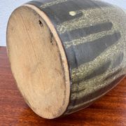 Stoneware vase with drips in the style of Jean Pointu