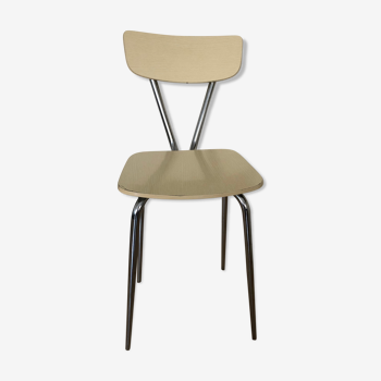 Pale yellow formica chair