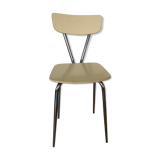 Chaise formica jaune pale