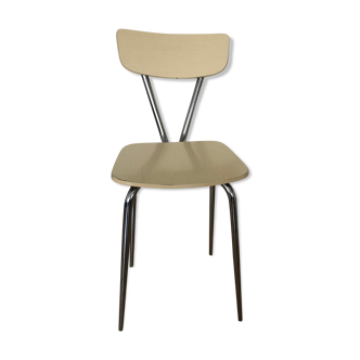 Pale yellow formica chair