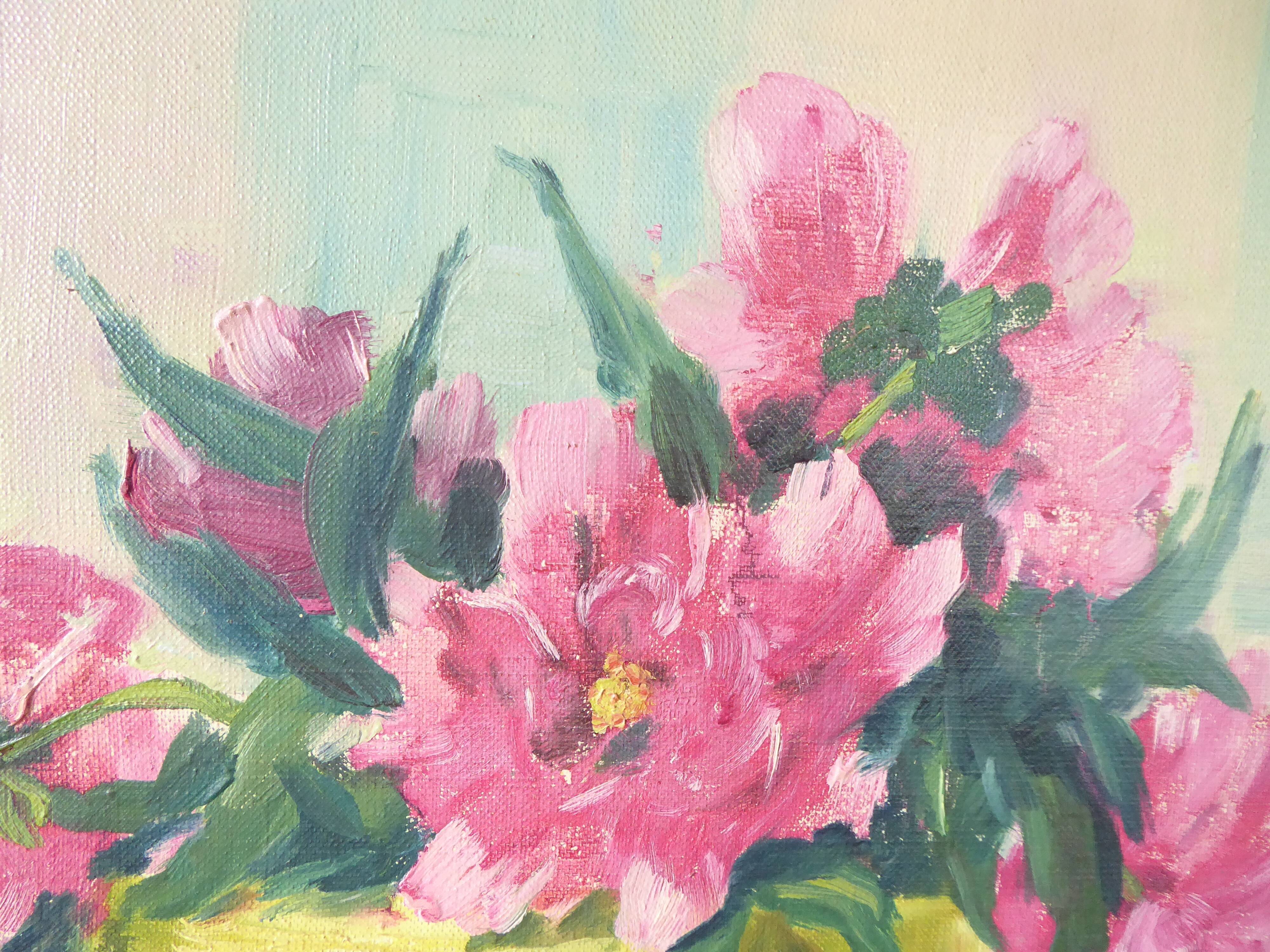 Bouquet de fleurs Huile sur toile